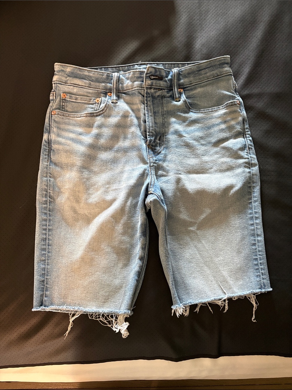 American Eagle Light Wash Denim Cutoff Shorts